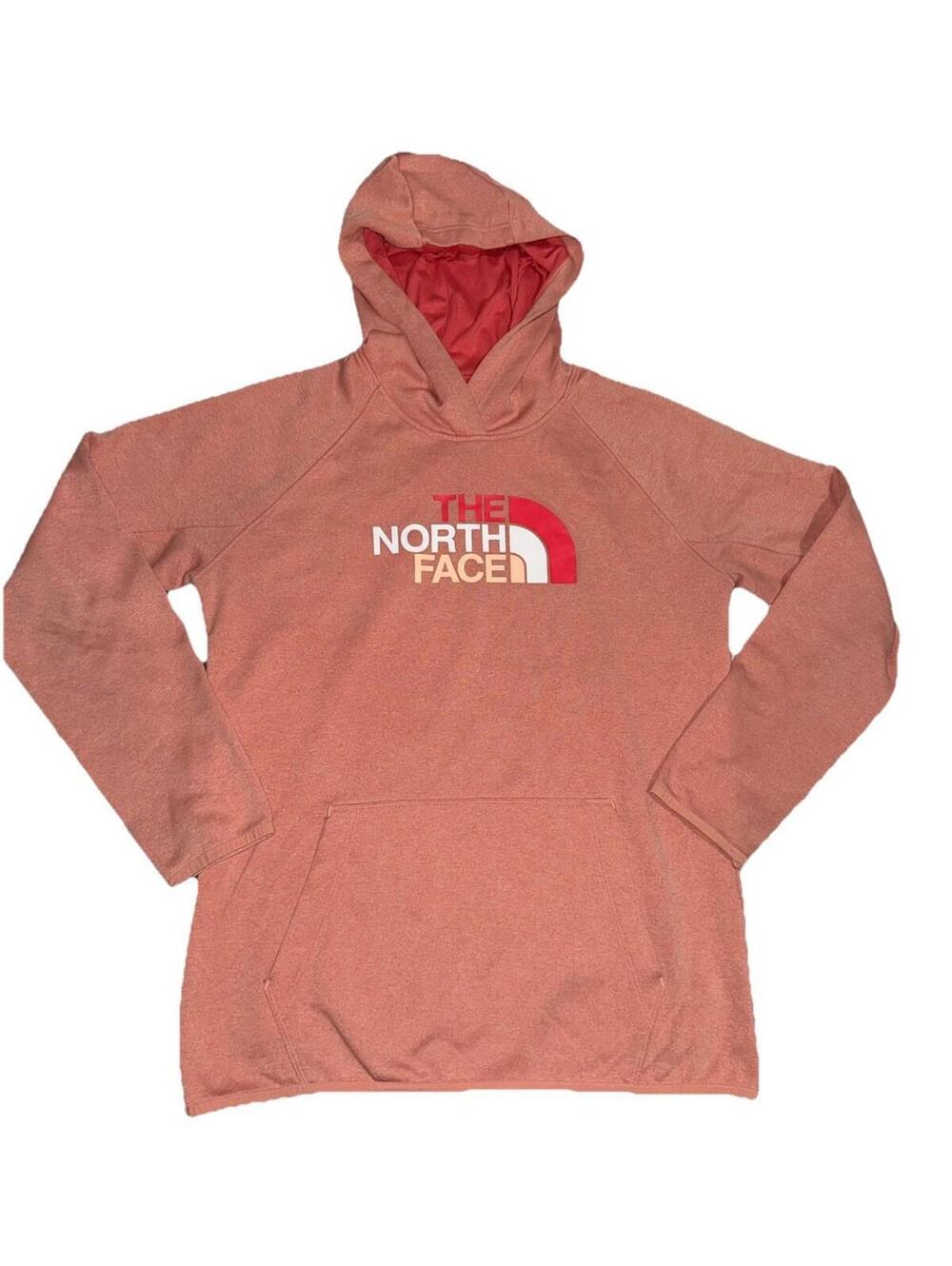 THE NORTH FACE womens PINK/orange hoodie SIZE LARGE fall